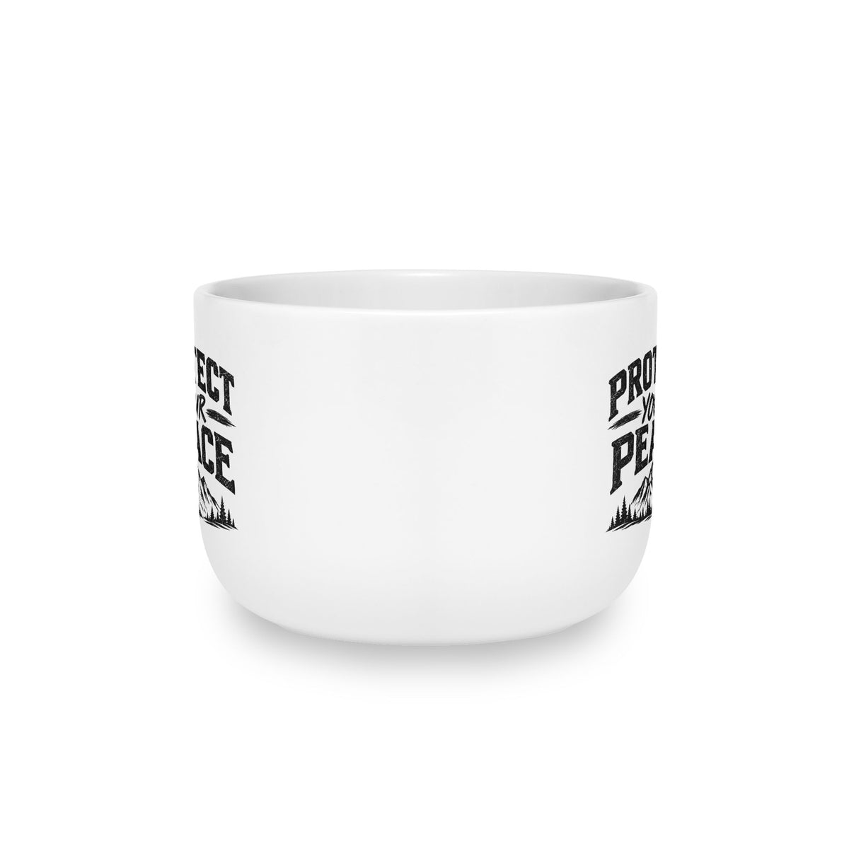 White Ceramic Latte Mug, 25oz